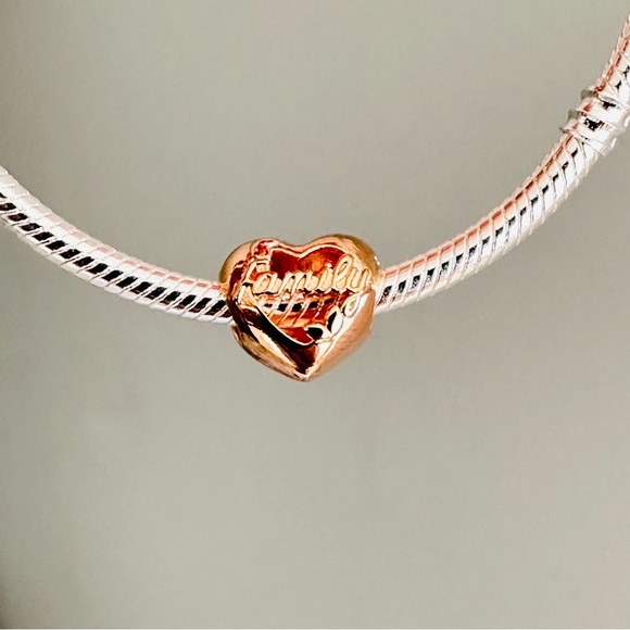 Pandora rose gold openwork family tree heart charm, charms for pandora bracelets - Picture 4 of 8